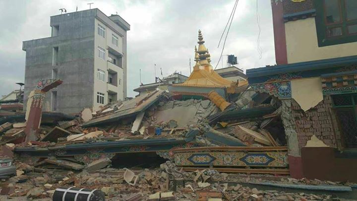 Earthquake in Nepal, swayambhunath