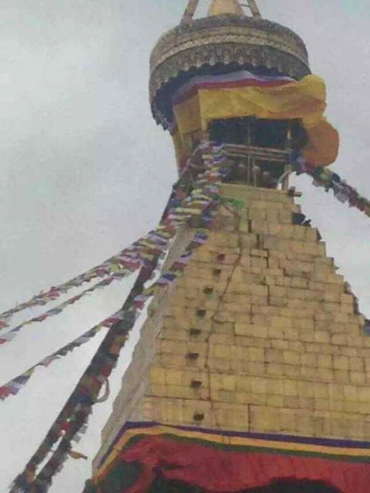 Earthquake in Nepal, swayambhunath