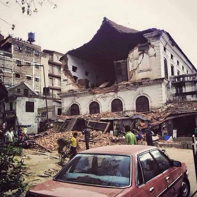Earthquake in Nepal.