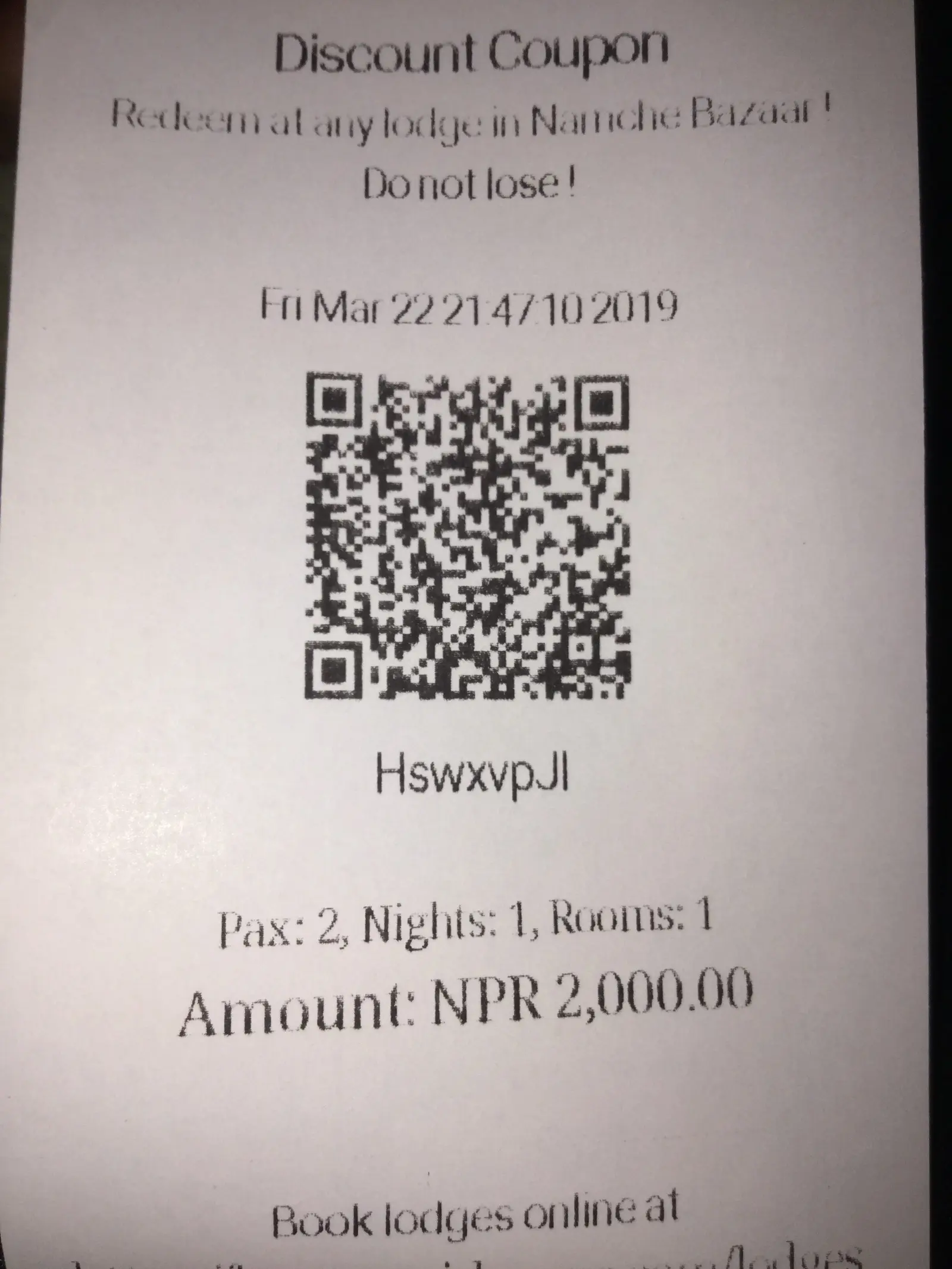 New tokens with QR codes generated to allocate lodges for trekkers