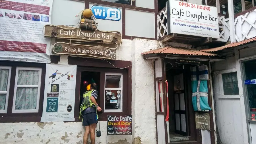 If you can't wait to celebrate the end of your trip, you also have beer bars in Namche Bazaar. ;)