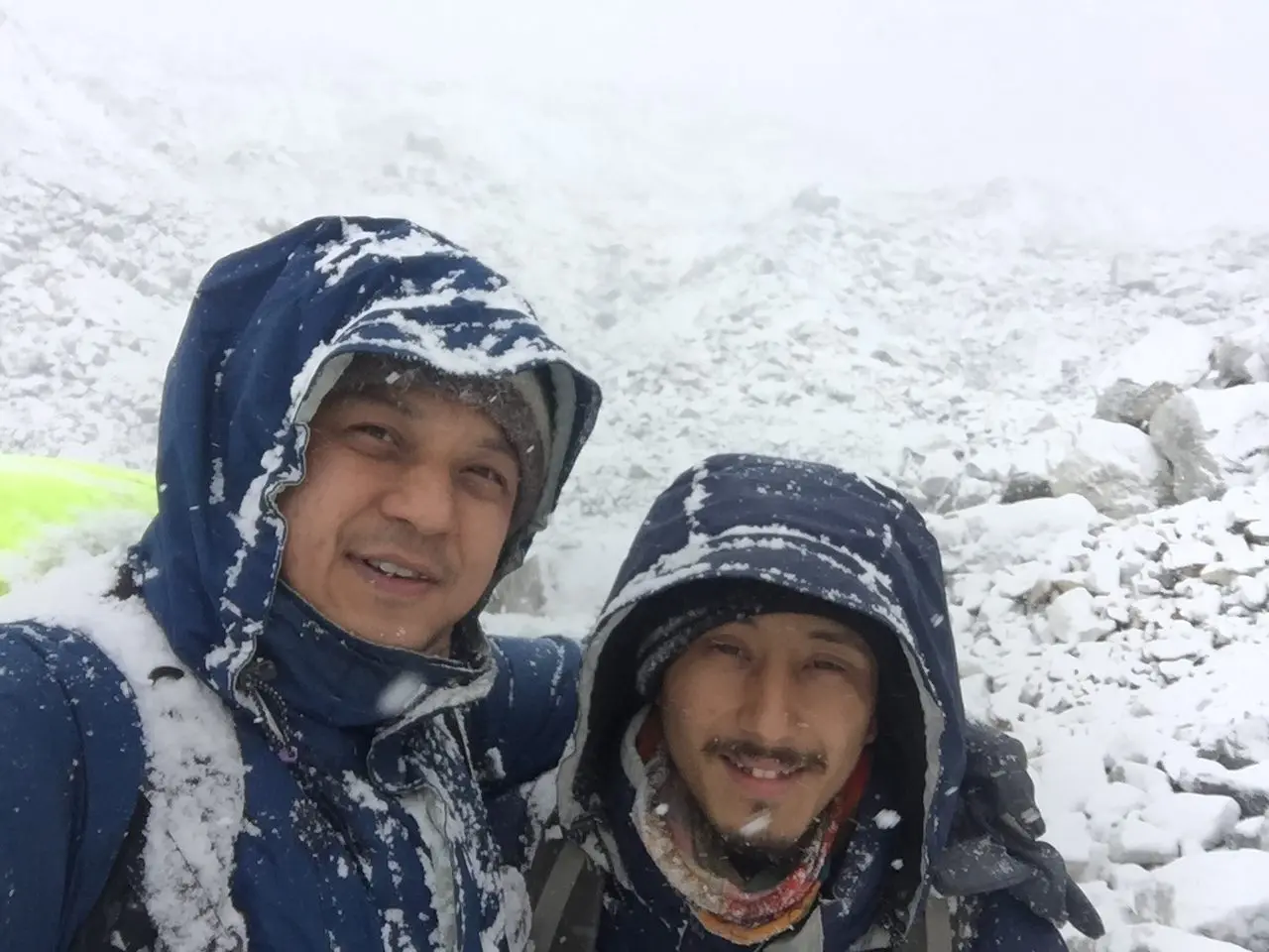 Ashish and Sadeep (Team HoneyGuide) in Everest Region