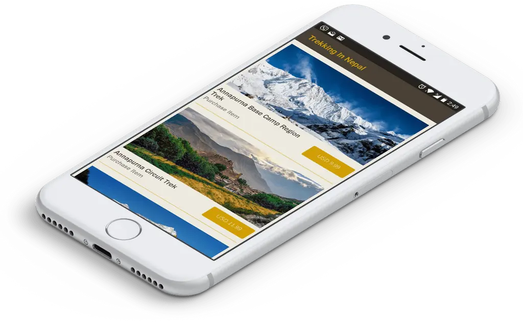 The Trekking in Nepal mobile app