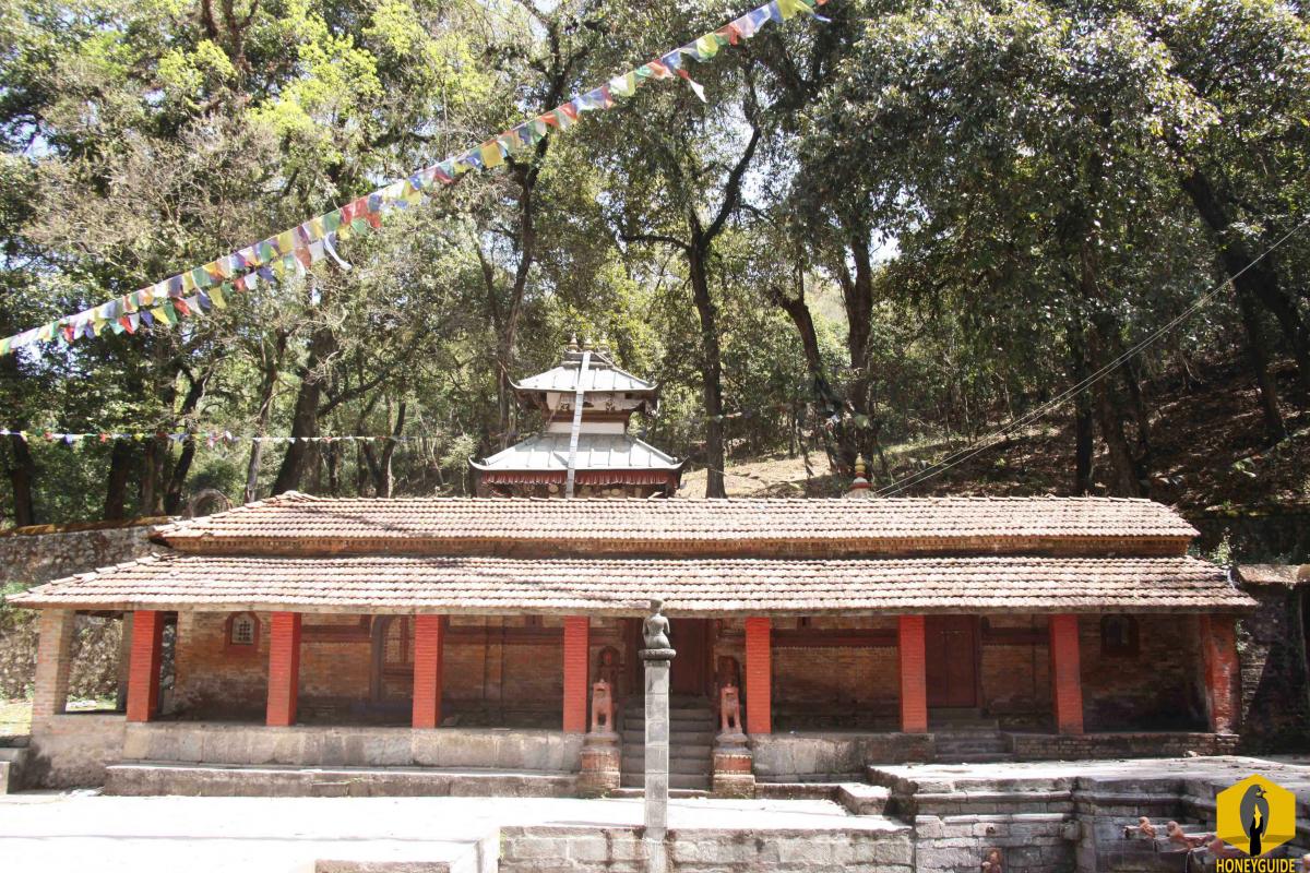 Bhairab temple in Godawari, Nepal