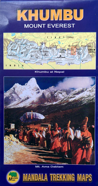 Mandala Trekking Maps - Khumbu Mount Everest
