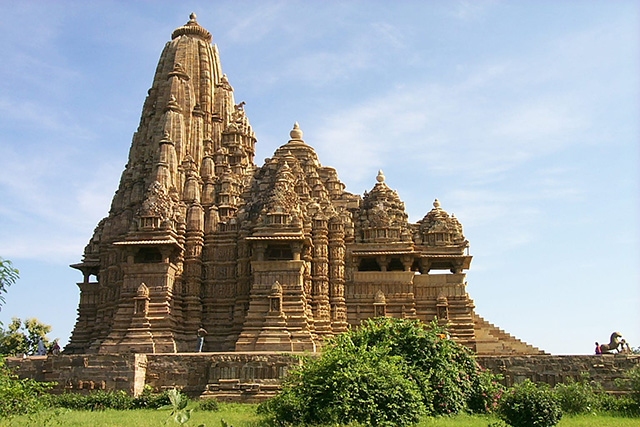 Khajuraho Kandariya Mahadeo Temple contains many erotic sculptures and carvings