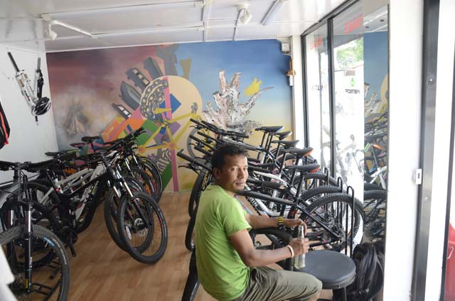 Mountain Bike shop in Nepal