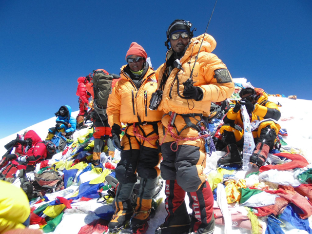 Pasang on top of Everest