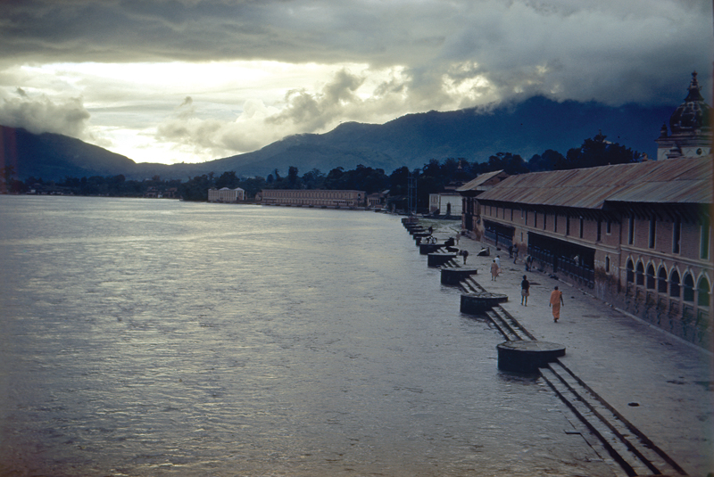 Bagmati river near Teku Kathmandu by Toni Hagen