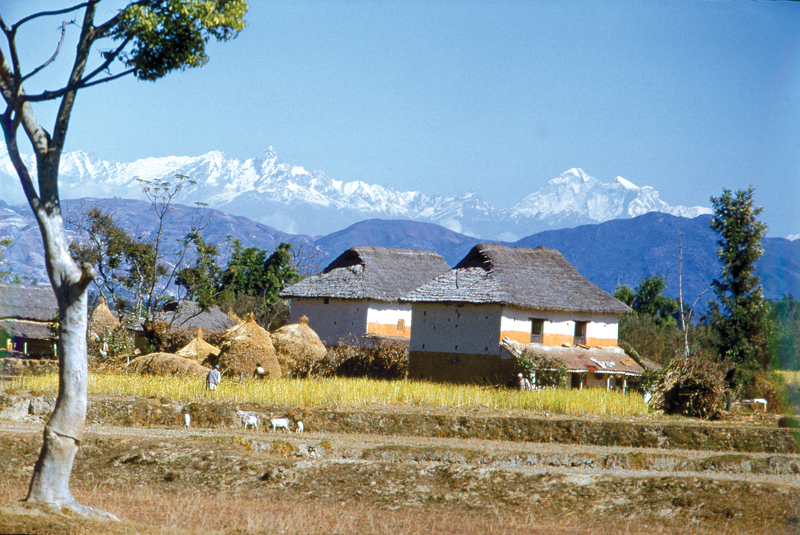 Toni Hagen, Swiss geologists picture of Nepal, Kathmandu from the year 1950 A.D.