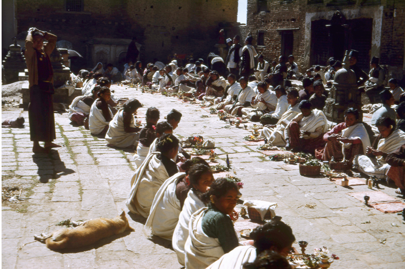 Toni Hagen, Swiss geologists picture of Nepal, Kathmandu from the year 1950 A.D.