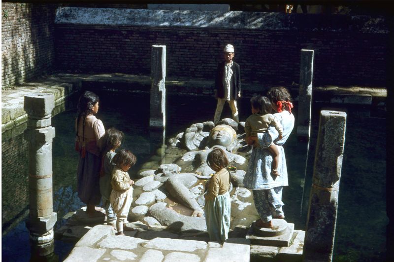 Toni Hagen, Swiss geologists picture of Nepal, Kathmandu from the year 1950 A.D.