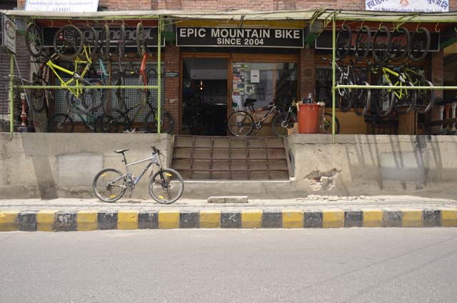 Epic mountain bike shop in Jhamsikhel