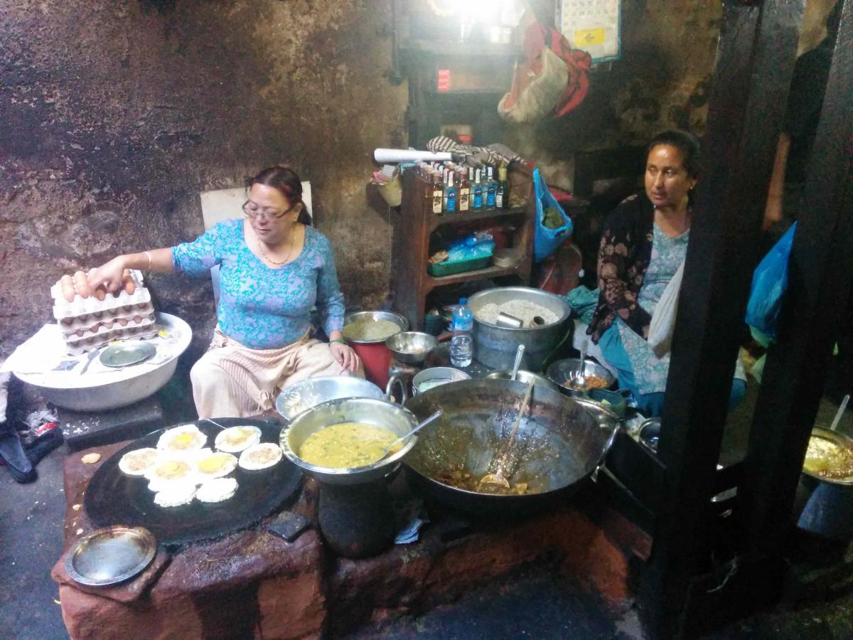 Cooking space inside of Honacha, Nepal