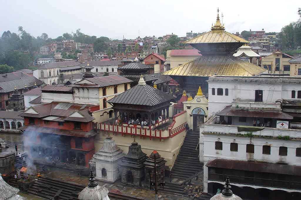 Pashupatinath temple on the banks of Bagmati river in Kathmandu, Nepal