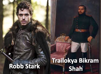 Noble and honorable Robb Stark and Trailokya Bikram Shah