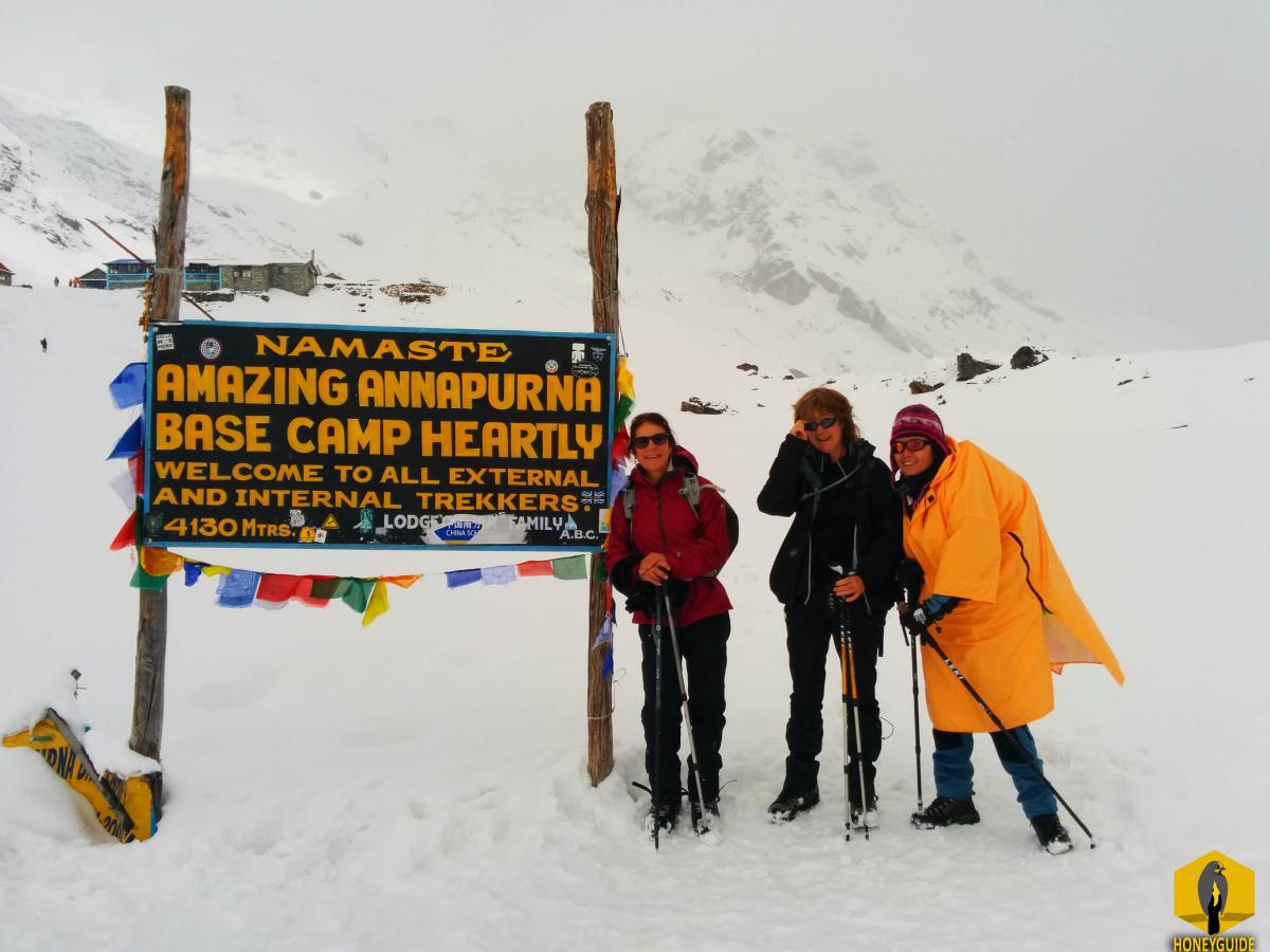 Women trekking in Annapurna Base Camp